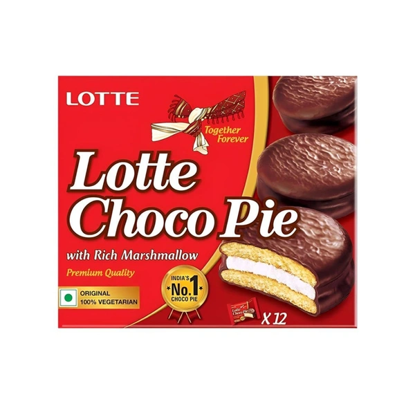 (336g) Lotte Choco Pie - 12 Units