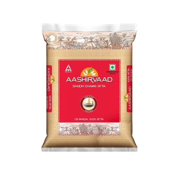 (10kg) Aashirwad Shuddh Chakki Whole Wheat Atta