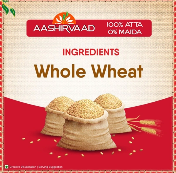 (10kg) Aashirwad Shuddh Chakki Whole Wheat Atta