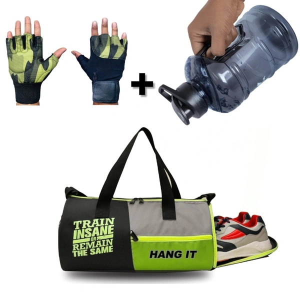 Body Smith BODY SMITH Gym Essentials Combo Fitness Accessory Kit - Green