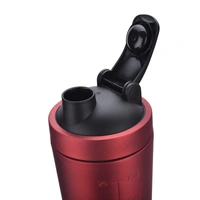 Body Smith Gym Shaker Classic XP Mixer Red Stainless Steel Shaker Blender 750 ML For Protein - FREE SIZE, Red - Well Read