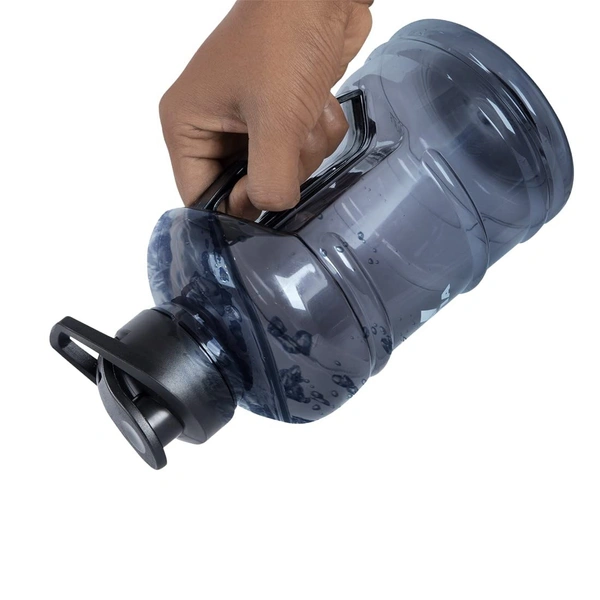 Body Smith 1.5 L Sports Water/Protein Gallon BPA Free Shaker Bottle with Mixer Ball and Strainer (Unbreakable, Freezer Safe) - Dove Gray