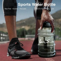Body Smith 1.5 L Sports Water/Protein Gallon BPA Free Shaker Bottle with Mixer Ball and Strainer (Unbreakable, Freezer Safe) - Dove Gray