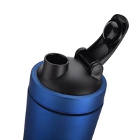 Body Smith Gym Shaker Classic XP Mixer Blue Stainless Steel Shaker Blender 750 ML For Protein - Chathams Blue