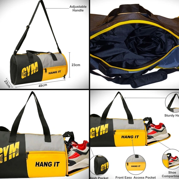 Body Smith BODY SMITH Gym Essentials Combo Fitness Accessory Kit - Yellow