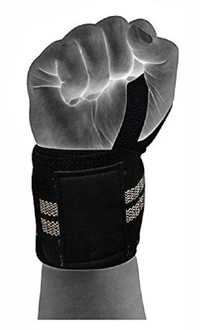 Body Smith premium Grey Weight Lifting Wrist Support Straps With Thumb Loop - Mountain Mist