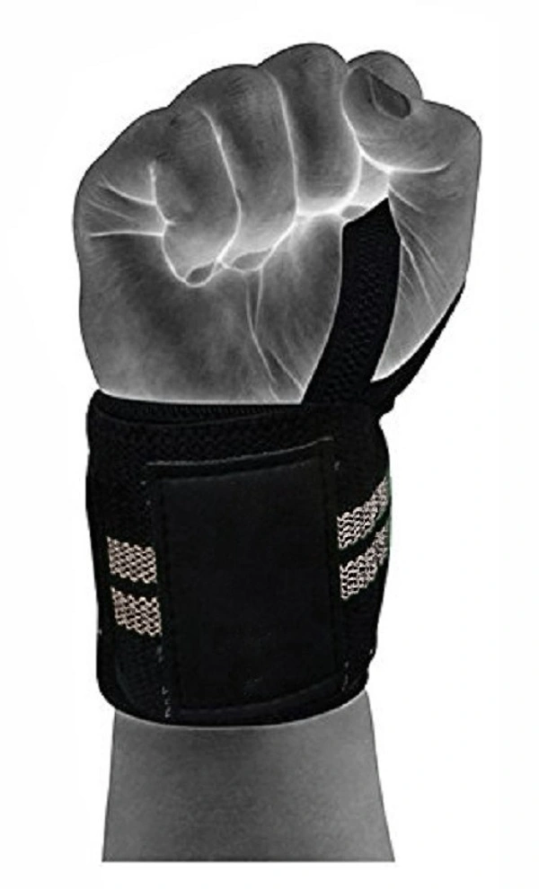 Body Smith premium Grey Weight Lifting Wrist Support Straps With Thumb Loop - Mountain Mist
