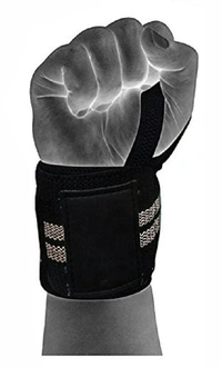 Body Smith premium Green Weight Lifting Wrist Support Straps With Thumb Loop - Mountain Mist