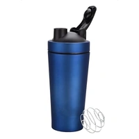 Body Smith Gym Shaker Classic XP Mixer Blue Stainless Steel Shaker Blender 750 ML For Protein - Chathams Blue
