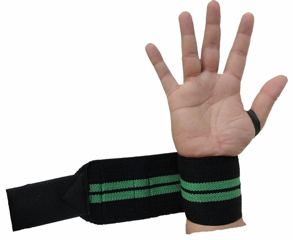 Body Smith premium Green Weight Lifting Wrist Support Straps With Thumb Loop - Hippie Green