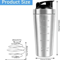 Body Smith Gym Shaker Classic XP Mixer Sliver Stainless Steel Shaker Blender 750 ML For Protein - silver