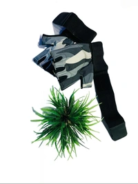 Body Smith Unisex Camo Grey Gym Gloves for with Wrist Support - Gray