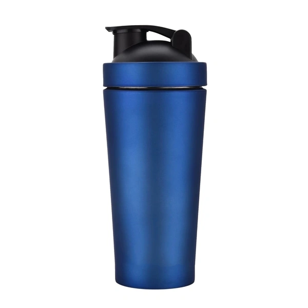 Body Smith Gym Shaker Classic XP Mixer Blue Stainless Steel Shaker Blender 750 ML For Protein - Chathams Blue