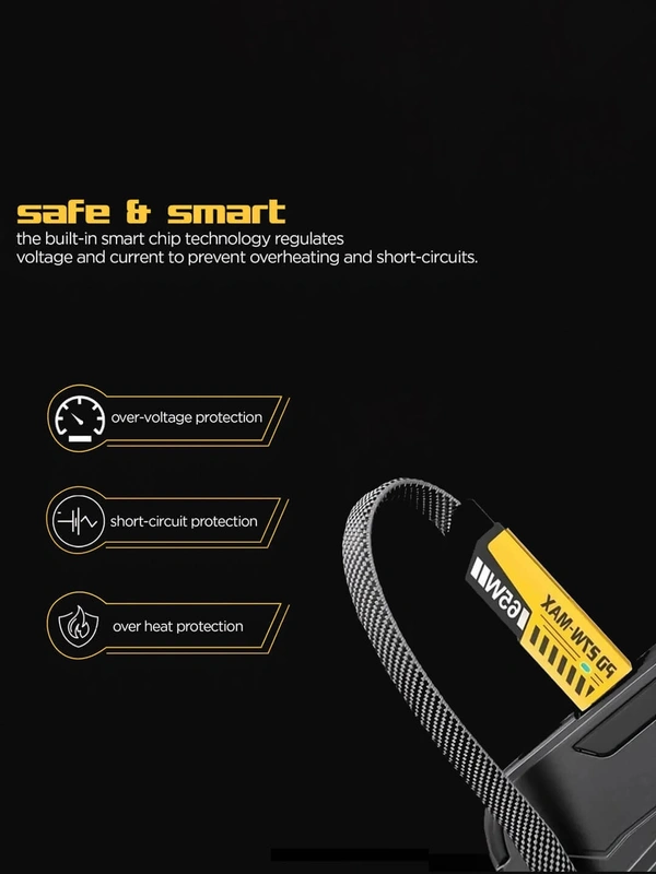 Body Smith 4 In 1 Covertable Data Cable - Gold Tips, M