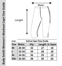 Body Smith Solid Maroon Capri - XL, Maroon