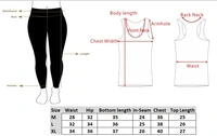 Body Smith Women Active Tights + Tank Top Black Essential Workout Combo - XXL, Black