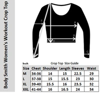 Body Smith Women Active Solid Mesh Crop Top