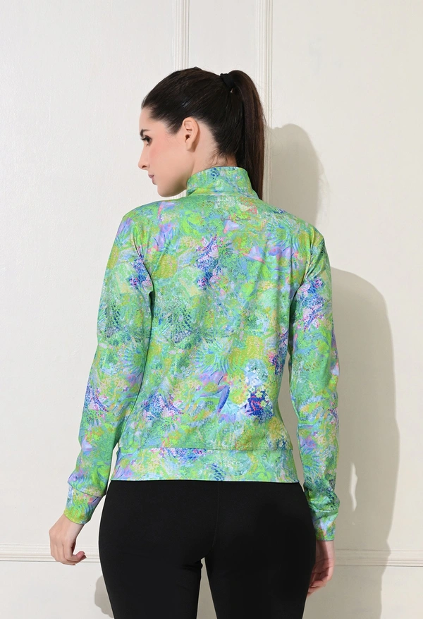 Body Smith Abstract Green Zipper - Green, XL