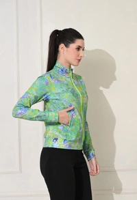 Body Smith Abstract Green Zipper - Green, XL