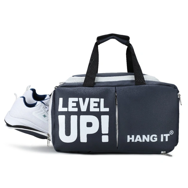 Body Smith Premium Navy Hybrid Convertible Gym Cum Travel Bag 40L