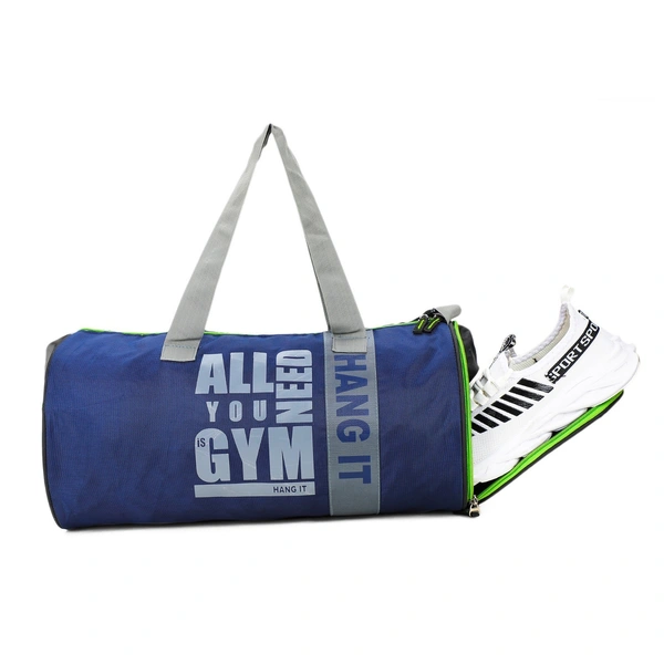 Body Smith Premium Blue Green Gym Duffle Bag with Shoe Compartment - Bay of Many