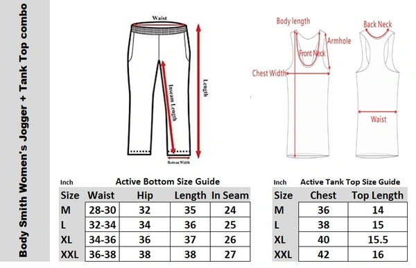 Body Smith Workout Saffron Co-ordinates (Saffron Tank Top + Black NS Bottom) - M, Saffron