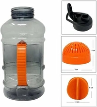 Body Smith 1.5 L Sports Water/Protein Gallon BPA Free Shaker Bottle with Mixer Ball and Strainer (Unbreakable, Freezer Safe) ORG