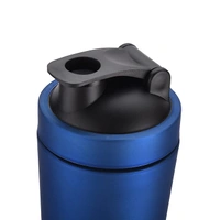 Body Smith Gym Shaker Classic XP Mixer Black Stainless Steel Shaker Blender 750 ML For Protein - Chathams Blue