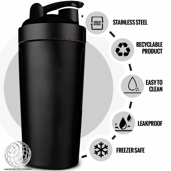 Body Smith Gym Workout Essential Combo(Gym Bag + Wrist Support Workout Gloves + 750ML Metal Shaker) - Black, FREE SIZE
