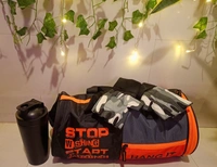 Body Smith Gym Workout Essential Combo(Gym Bag + Wrist Support Workout Gloves + 750ML Metal Shaker) - Black, FREE SIZE