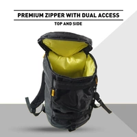 Body Smith Premium Black Hybrid Convertible Gym Cum Travel Bag 40L