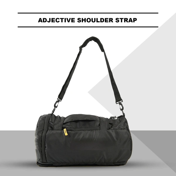 Body Smith Premium Black Hybrid Convertible Gym Cum Travel Bag 40L