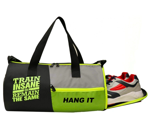 Body Smith Premium Gym Duffle Bag with Shoe Compartment - 30 Liters, Green