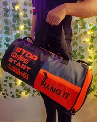 Body Smith Premium Gym Duffle Bag with Shoe Compartment - 30 Liters, orange