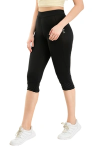 Body Smith Solid Black Capri - XL, Black