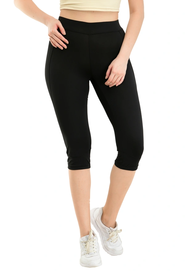 Body Smith Solid Black Capri - XL, Black