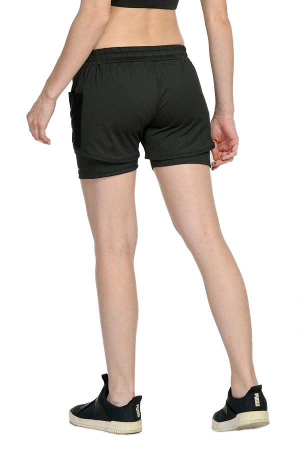 Body Smith Solid Black Divider Sports Shorts - L, Black