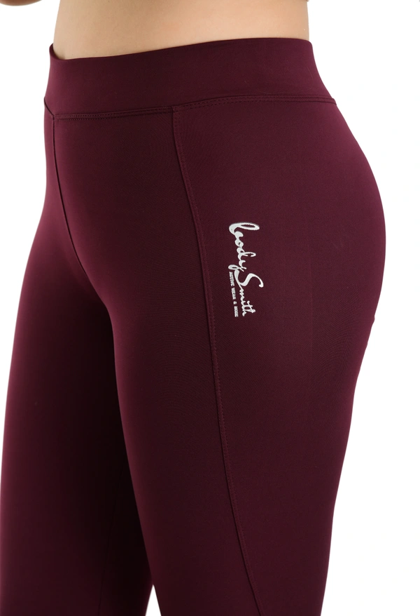 Body Smith Solid Maroon Capri - XL, Maroon