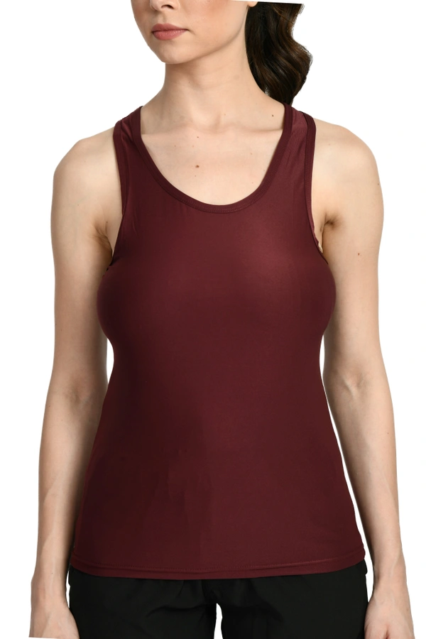 Body Smith Solid Maroon Workout Vest - XL, Maroon