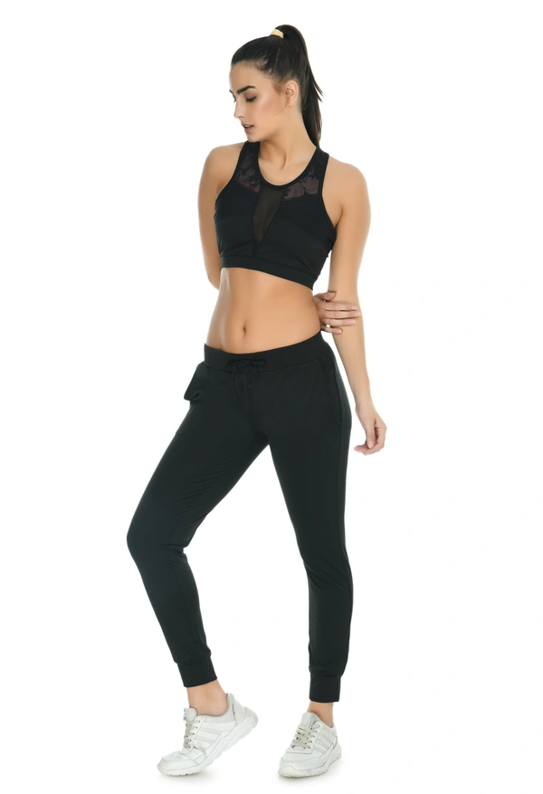 Body Smith Women Solid Black Jogger