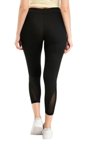 Body Smith Women's Black Active Sports Tights - XL, Black