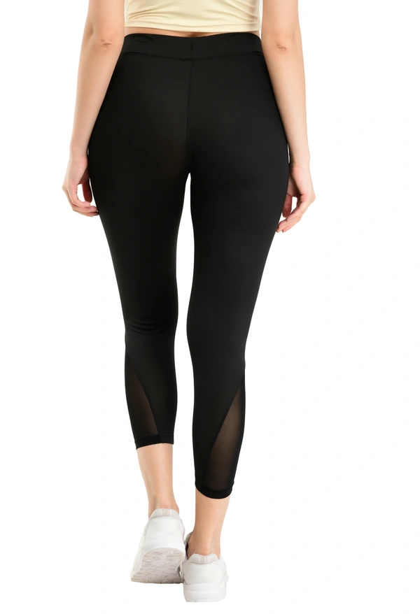 Body Smith Women's Black Active Sports Tights - XL, Black