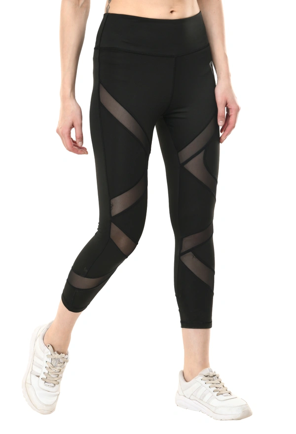 Body Smith Women's Black Active Sports Tights