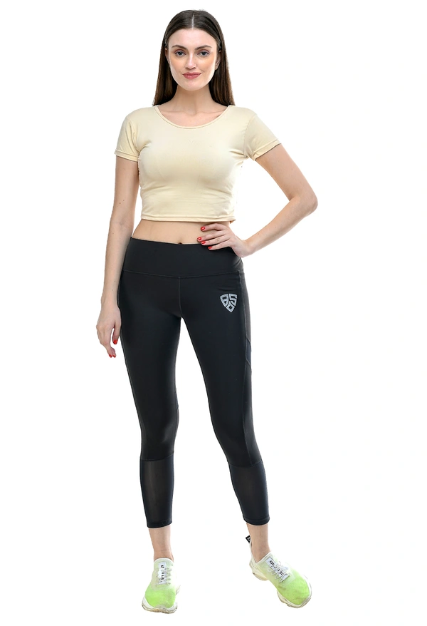 Body Smith Women's Black Active Sports Tights