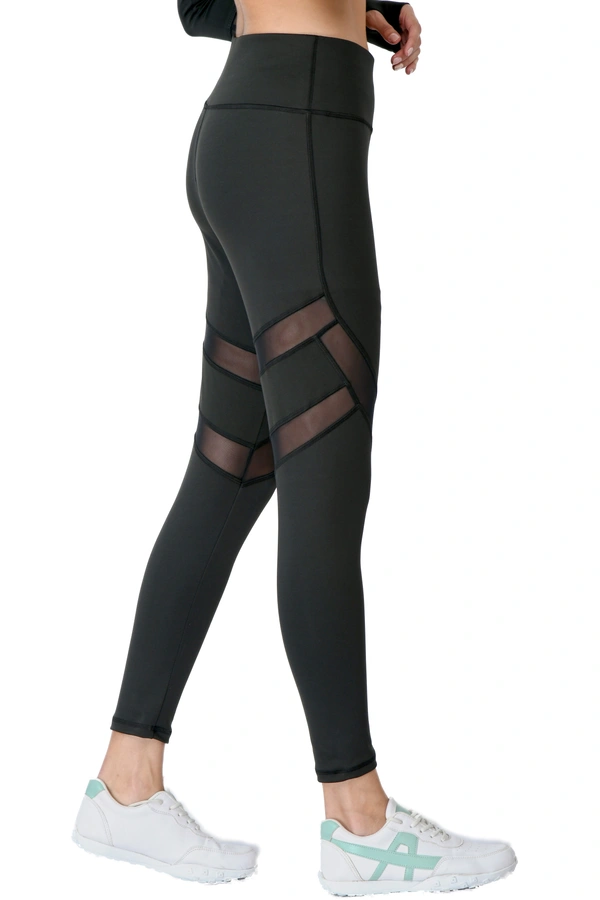 Body Smith Women's Black Active Sports Tights - L, Black