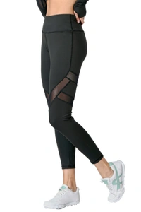 Body Smith Women's Black Active Sports Tights - L, Black