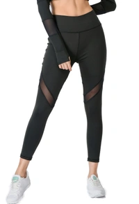 Body Smith Women's Black Active Sports Tights - L, Black
