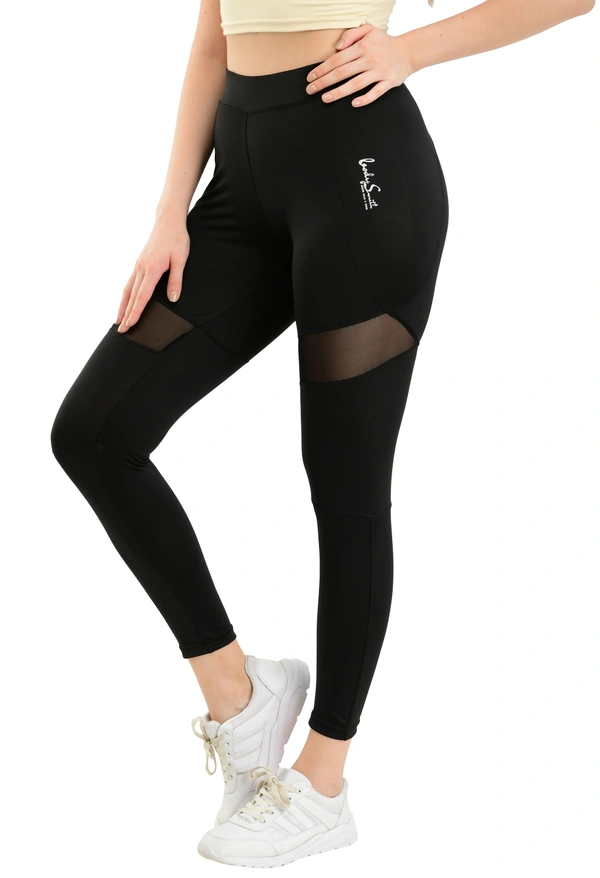 Body Smith Women's Black Active Sports Tights
