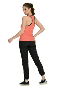 Body Smith Workout Baby Pink Co-ordinates (Baby Pink  Tank Top + Black NS Bottom) - XXL, Baby Pink