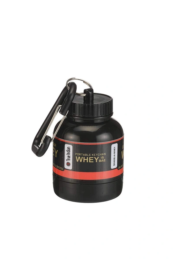 Portable Protein or Supplement Powder Carrying Funnel and Container with Key-Chain |Carry Single serving protein supplement Upto 33 grams